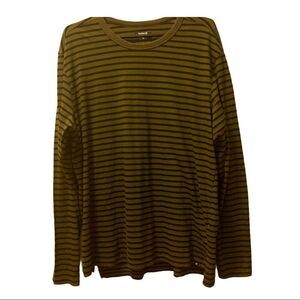 HURLEY MENS STRIPPED LONG SLEEVE SHIRT.